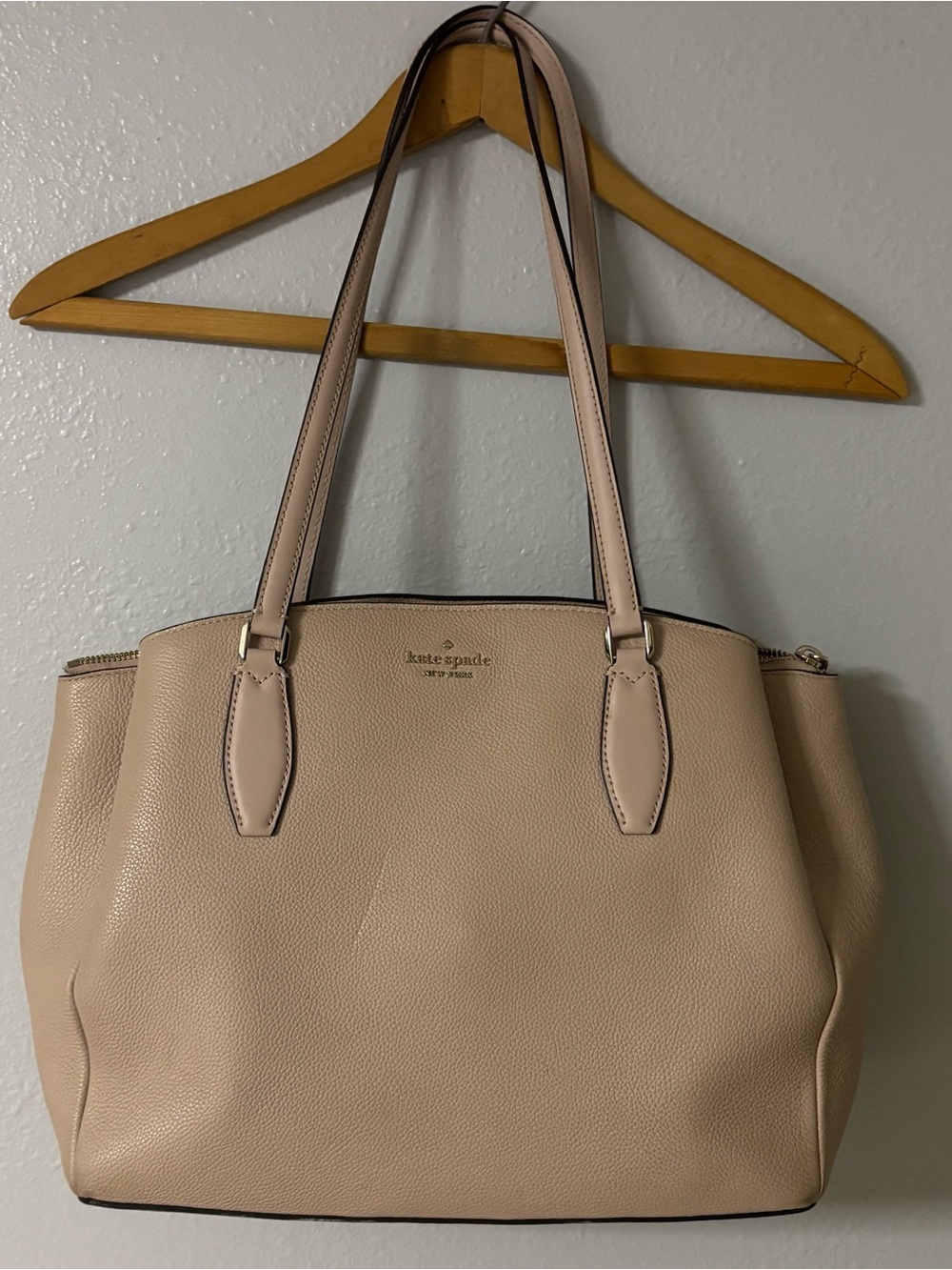 Kate Spade Pebbled Leather Tote - Blush
